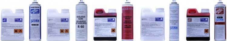 Products Ril-Chemie for dye penetrant testing / dye penetrant testing developer